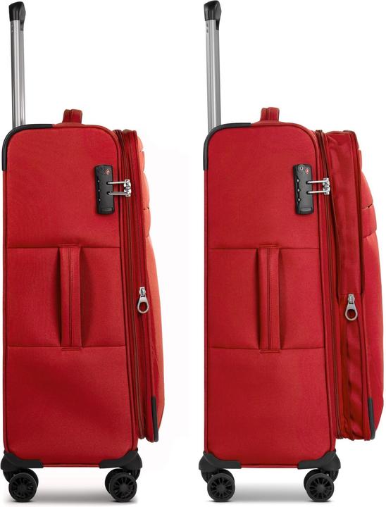 Produktbild Worldpack Chicago 4 Rollen Kofferset 3-teilig mit Dehnfalte (186 l)