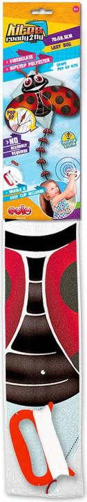 Actual product image Eolo Kites Ready 2 Fly - Pop-up Nylon Kite Ladybird