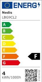 Energie-Label Nedis LED-Pin 4W G9 (G9, 4 W, 400 lm, 1 x, F)
