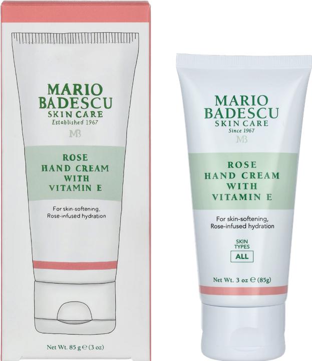 Actual product image Mario Badescu Rose Hand Cream with Vitamine E (85 ml)