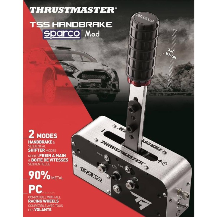 Produktbild Thrustmaster TSS Handbrake Sparco Mod+ (PS4, PC, Xbox One X, Xbox Series X, Xbox One S, Xbox Series S)