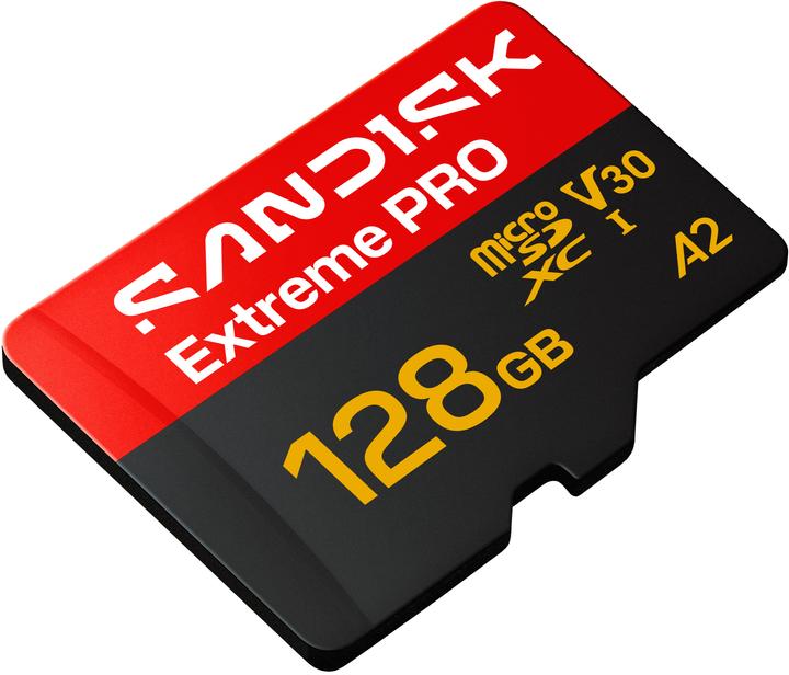 Produktbild SANDISK Extreme Pro microSDXC 128GB (128 GB, microSDXC, U3, UHS-I)