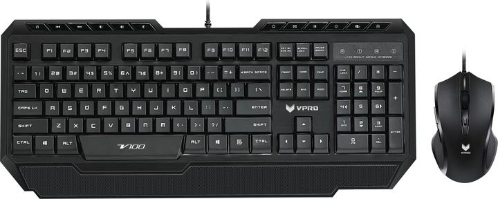 Produktbild Rapoo VPRO V100 Backlit Gaming Deskset (CH, Kabelgebunden)