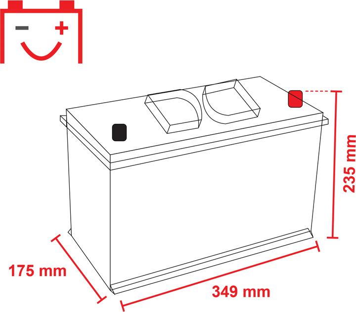 Immagine prodotto Exide EG1102 Batteria professionale pesante per camion (12 V, 110 Ah, 750 A)