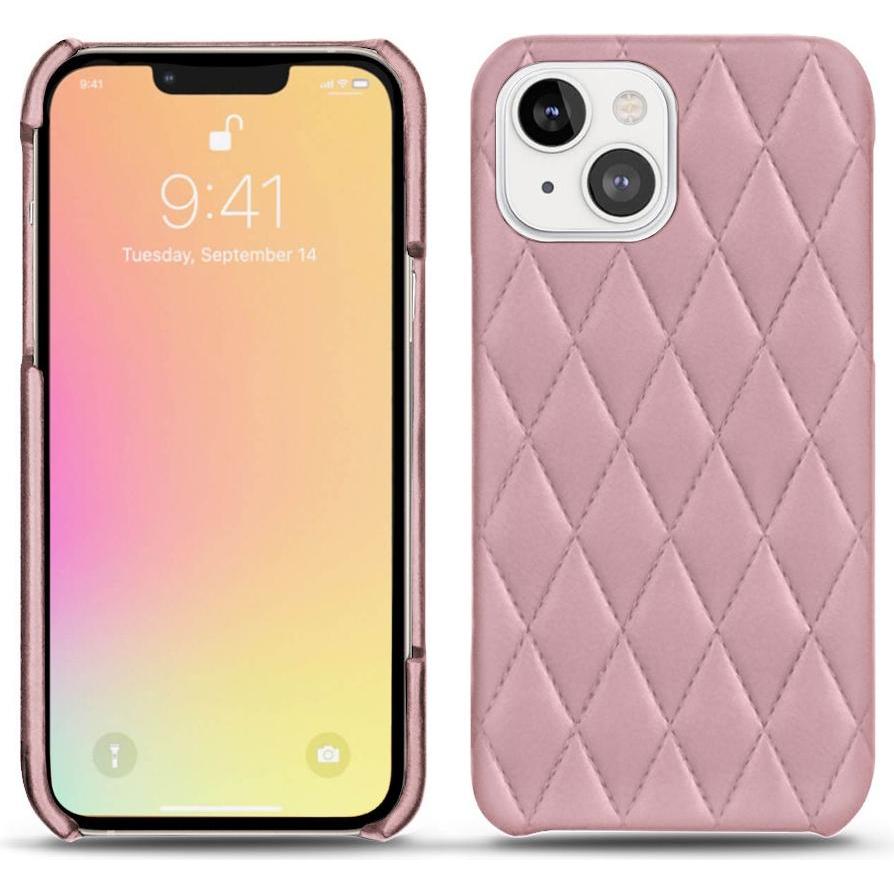 Noreve Lederschutzhülle (Apple iPhone 13 mini), Smartphone Hülle, Rosa