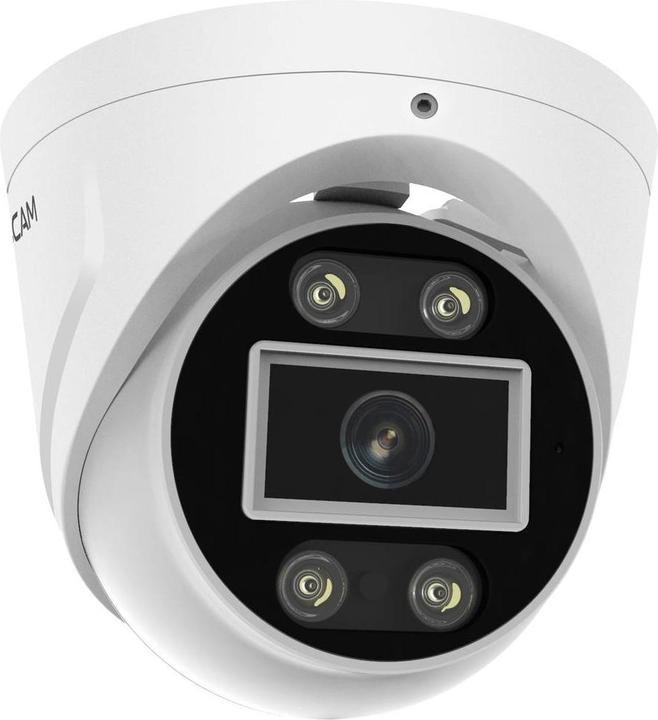 Actual product image Foscam T5EP Surveillance Camera White 5MP (3072x1728), PoE, Integrated Spotlight and Siren (3072 x 1728 pixels)