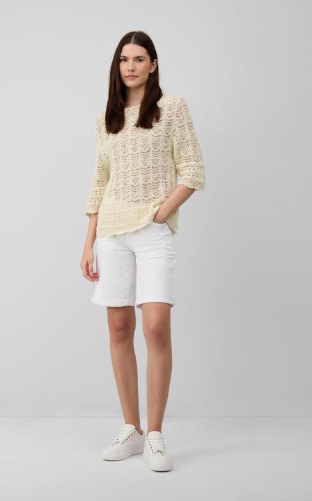 Image du produit S.Oliver Strickpullover Ajour-Strickpullover mit 3/4-Ärmeln (38)