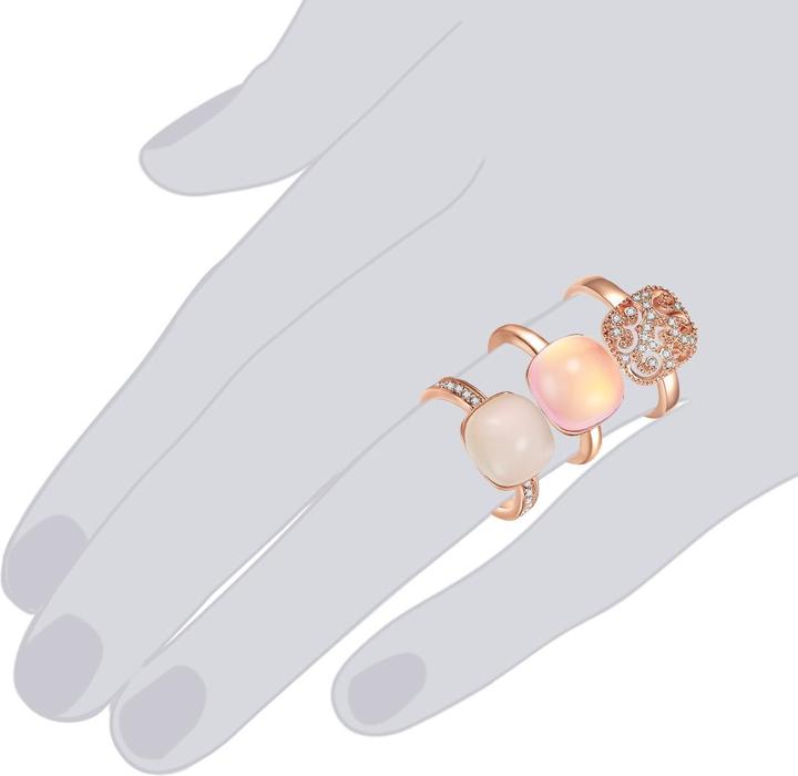 Produktbild Lulu & Jane Metall-Legierung verziert mit Kristallen von Swarovski® roségold - 33448 (54)