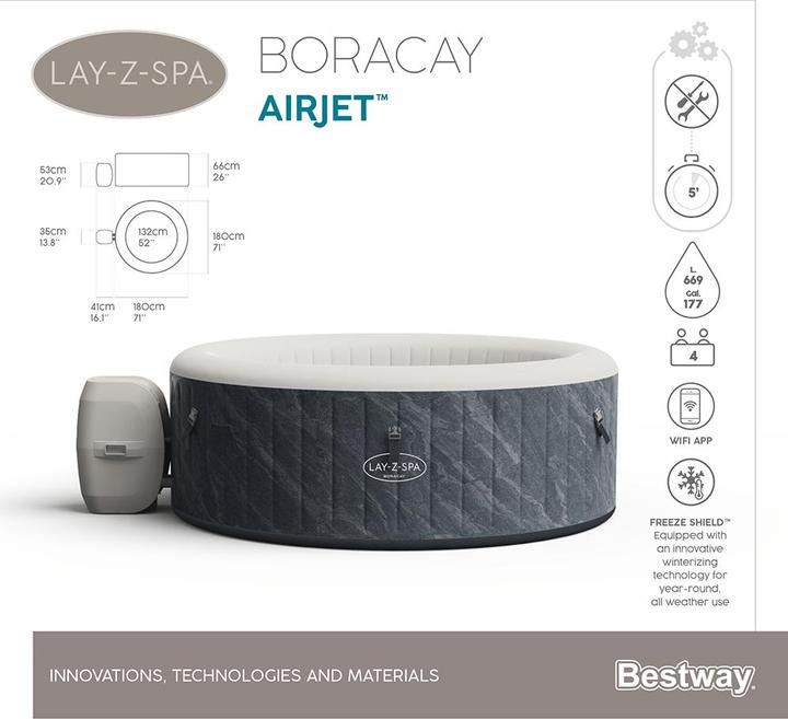 Produktbild Bestway Lay-Z-Spa Boracay (4 Personen)