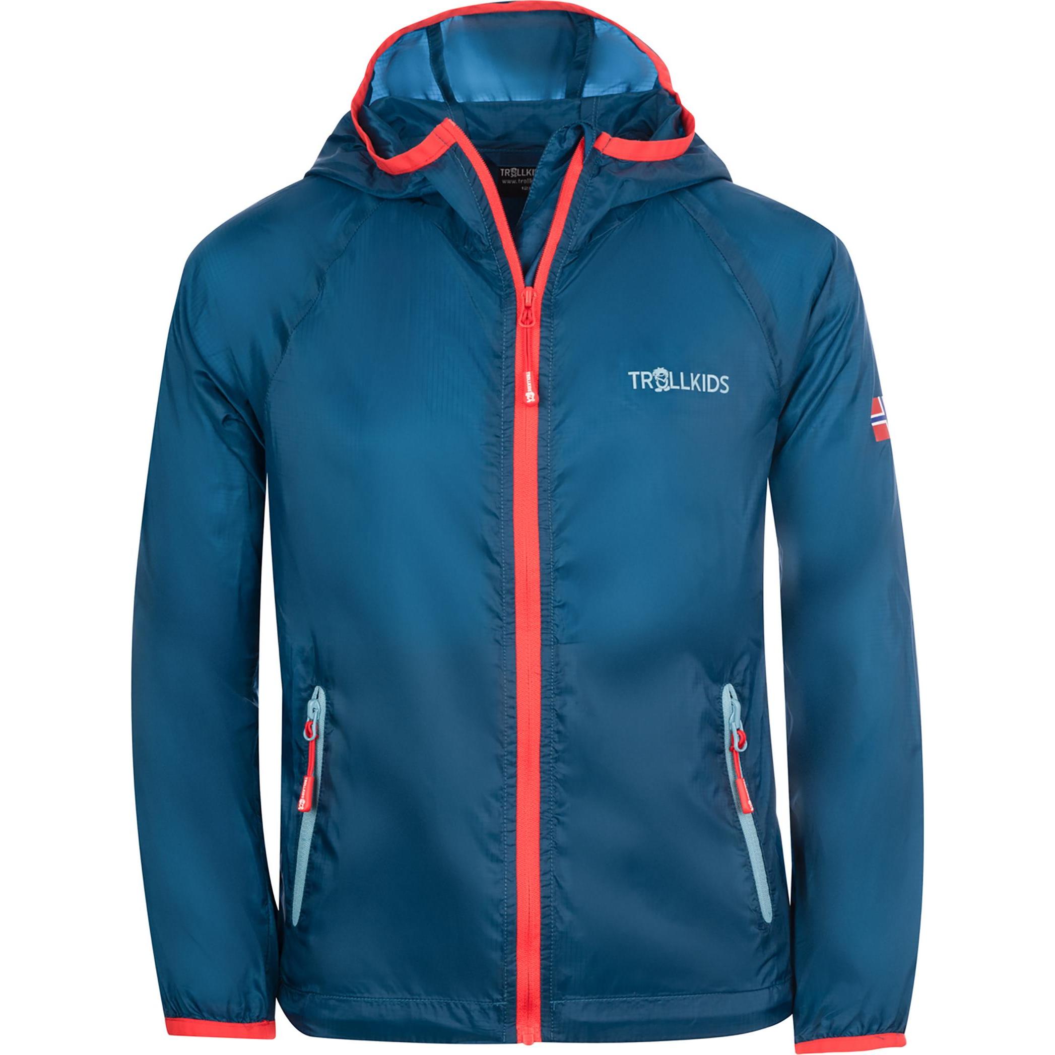 Trollkids, Unisex, Velojacke, Fjell Running Mädchen Outdoorjacke (140), Türkis, 140