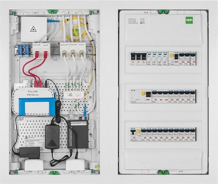 Actual product image Elektro-Plast Modular switchgear 3x14 flush-mounted white steel door IP30 (2003-00)