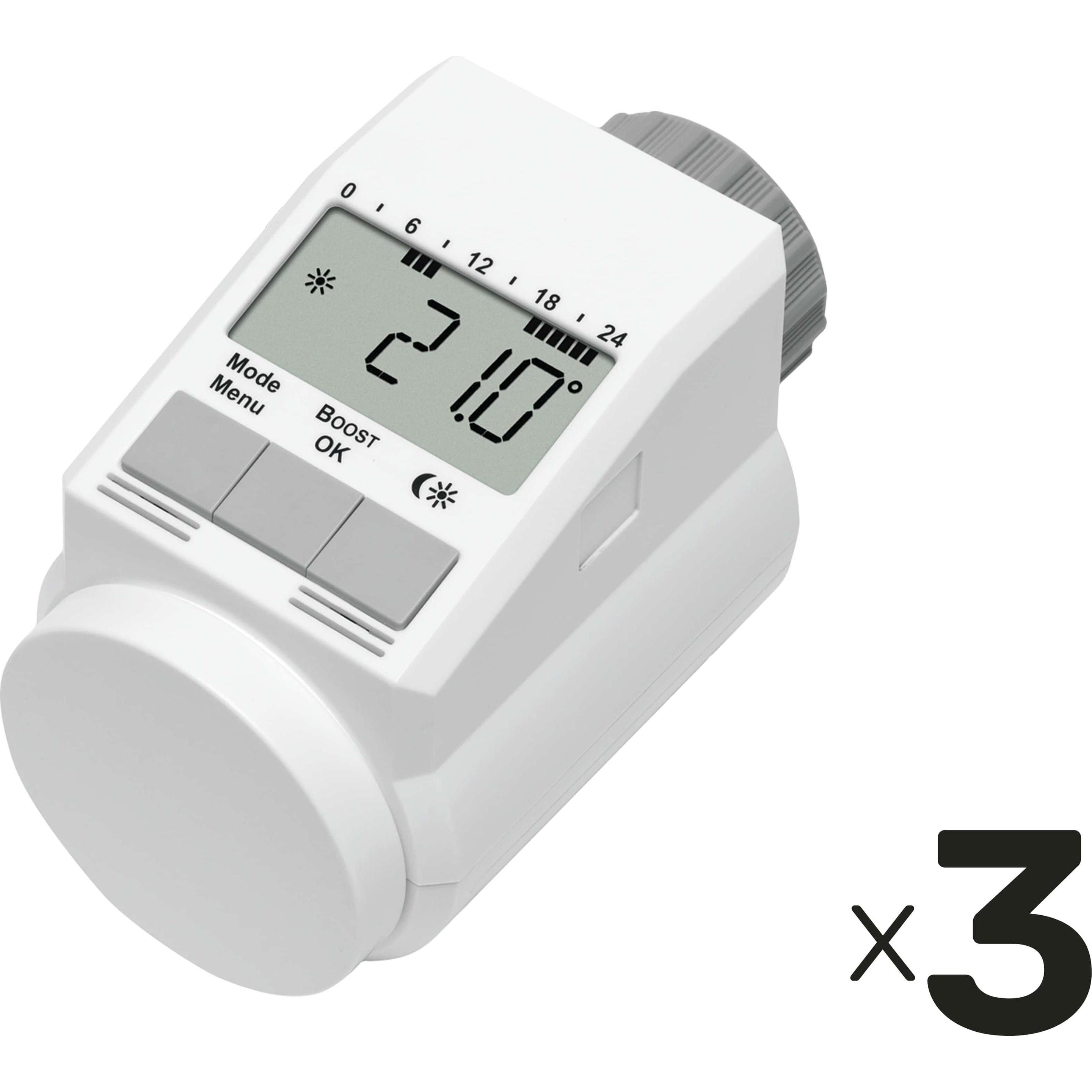 Thumbnail - Eqiva Heizkörper-Thermostat Typ L 130809G0, 3 Stück, Thermostat