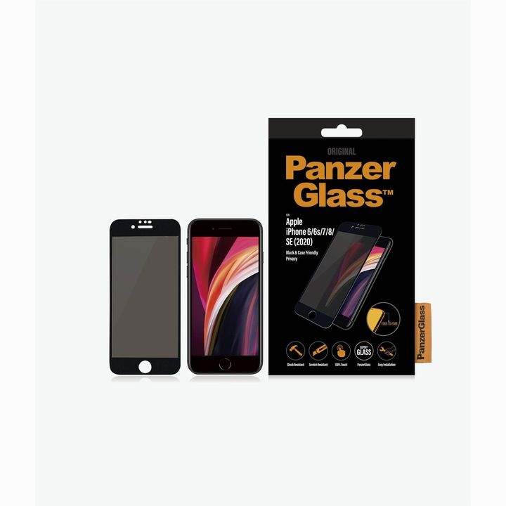 Produktbild PanzerGlass Case Friendly Privacy (1 Stück, Apple iPhone 6, Apple iPhone 6s, Apple iPhone 7, Apple iPhone 8, Apple iPhone SE (2nd Gen), Apple iPhone SE (3rd Gen))