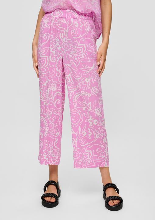 Actual product image S.Oliver Hose Culotte aus Viskose mit Elastikbund und Musterstruktur (42)