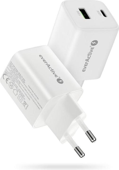 Everactive Netzadapter 45W 1xUSB 1xUSB-C SC-450Q (45 W, 2 Ports)