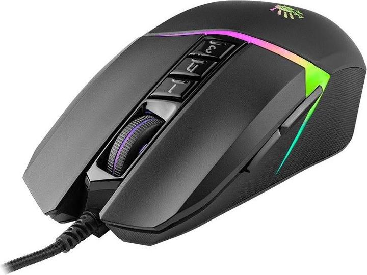 Actual product image Bloody W60 Max Maus Beidhändig USB Typ-A 10000 DPI (Cable)