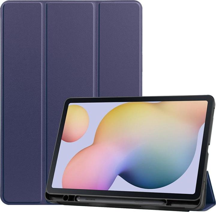 Productafbeelding Cover-Discount Galaxy Tab S7 (11.0) - Tri-fold Smart Case donkerblauw (Galaxy Tab S7 11.0 (2020))