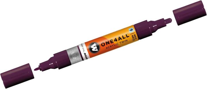 Produktbild Molotow Marqueur pour Maquettes - One4All Twin - Acrylique Prune - 1,5/4mm - -233 - 15 cm (Mehrfarbig, 4 mm, 1 x)