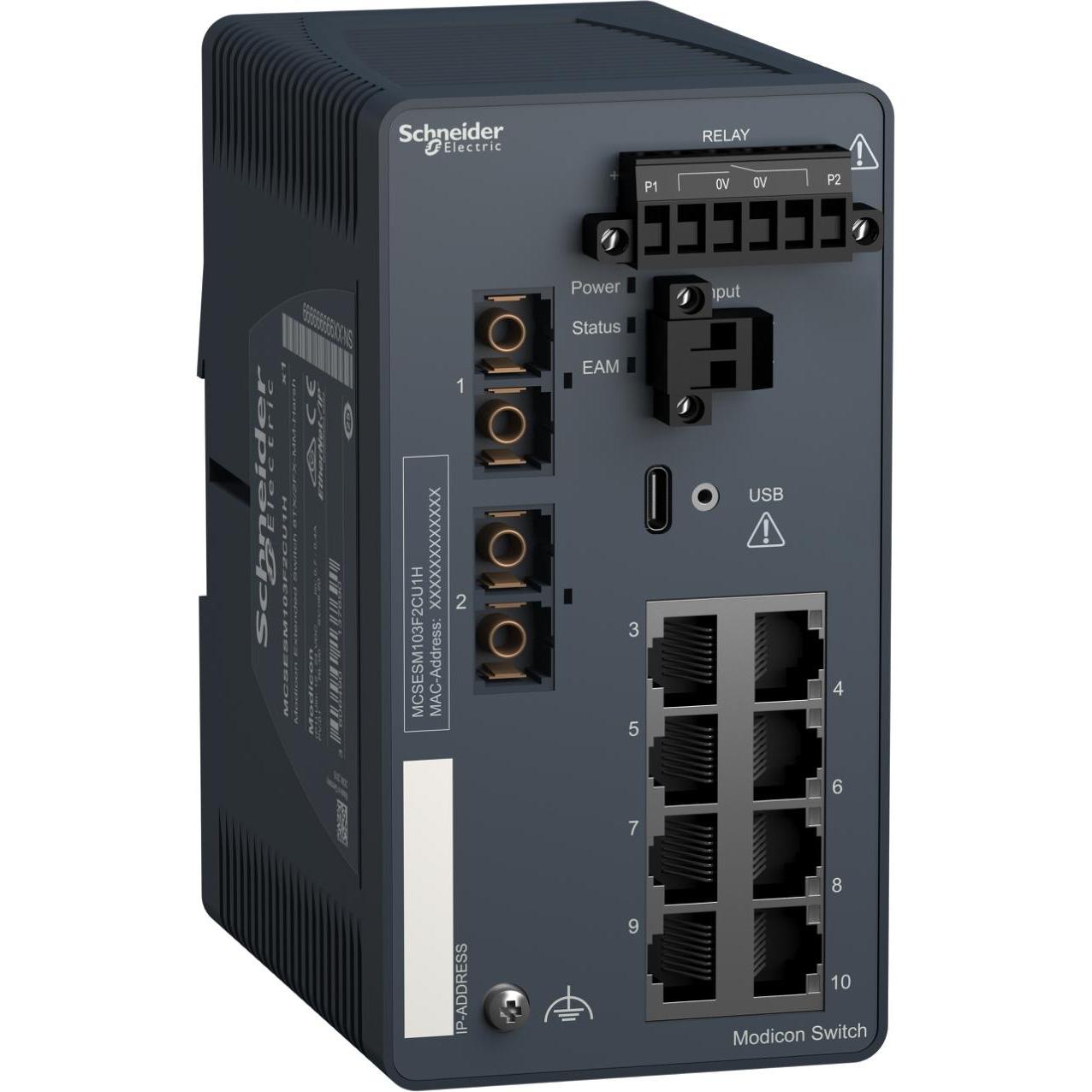 Schneider Electric MCSESM103F2CU1H (8 Ports), Netzwerk Switch