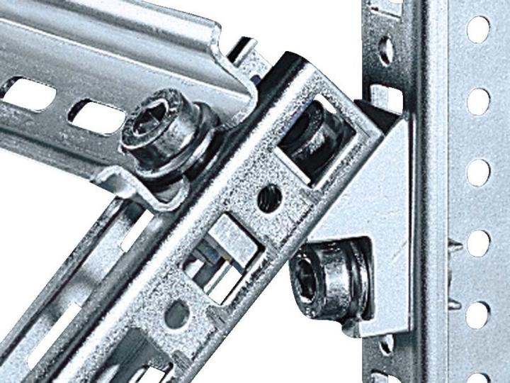 Image du produit Rittal Equerre de montage sur rail pour rack (pack de 12)