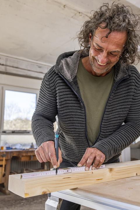 Actual product image wolfcraft 1 folding rule 2m beech wood (0.21 m)