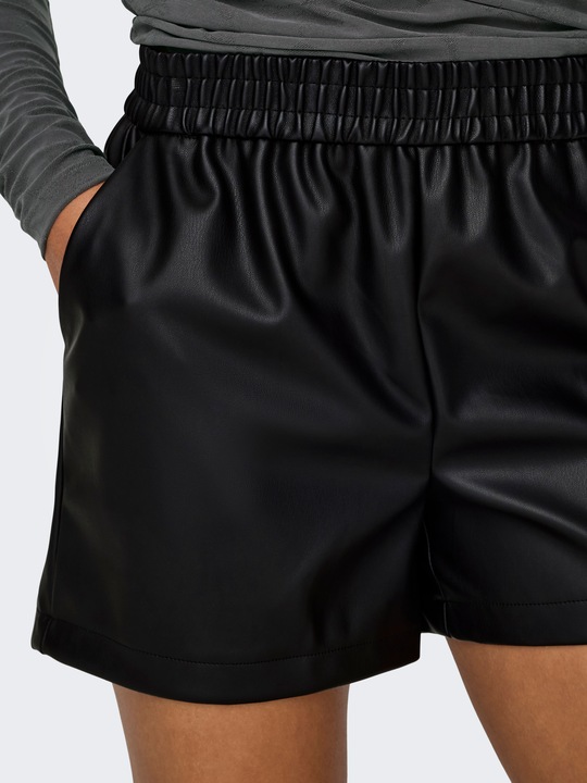 Produktbild JdY JDYALAIA Mittlere Taille Normal geschnitten Kunstledershorts Kunstledershorts (L)