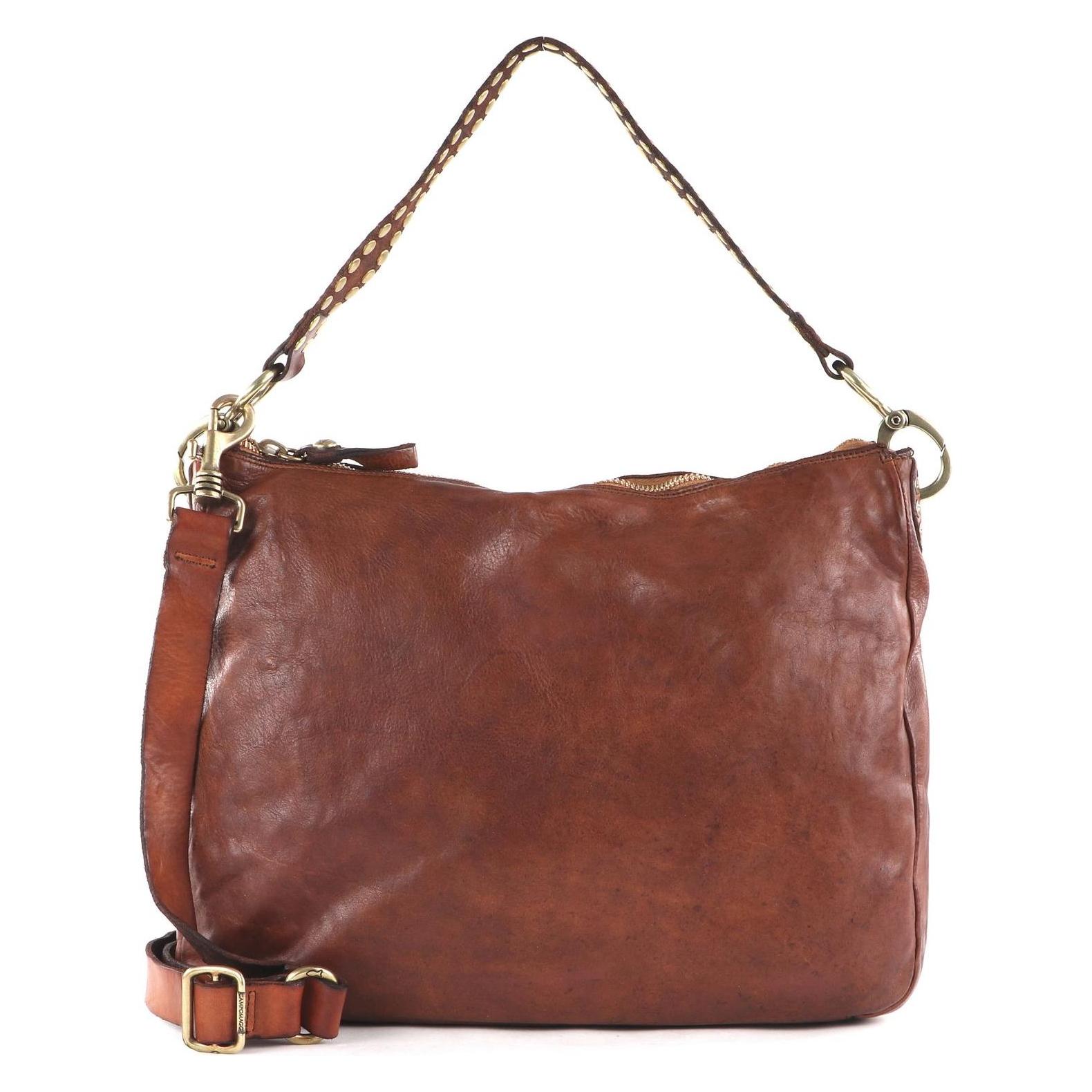 Campomaggi, Damen, Handtasche, Shoulder Bag, Braun