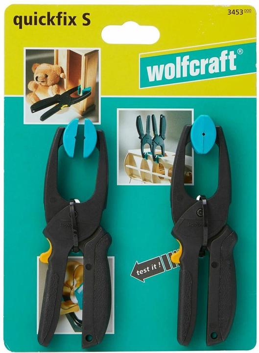 Immagine prodotto wolfcraft 2 quickfix S - Mini pinza a sgancio rapido (30 mm)
