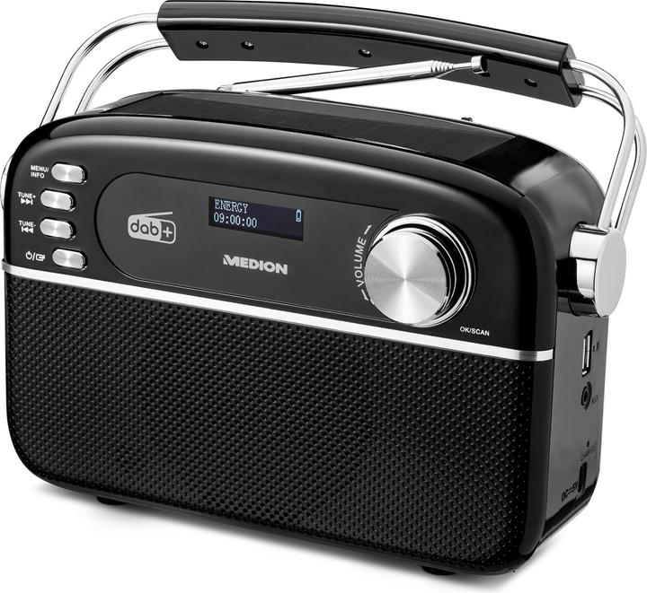 Medion DAB+ Radio LIFE E66809 Noir (DAB+ DAB, FM, VHF, PLL, Bluetooth)