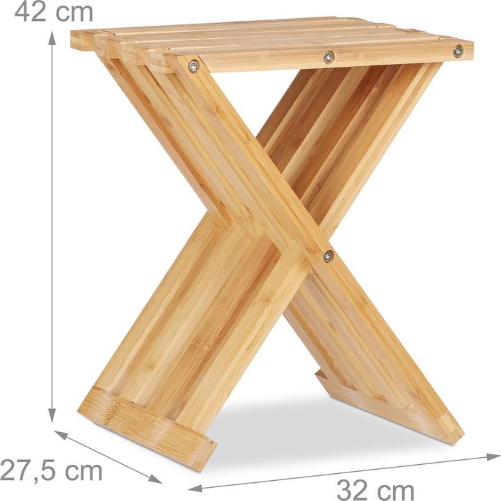 Actual product image Relaxdays Folding stool