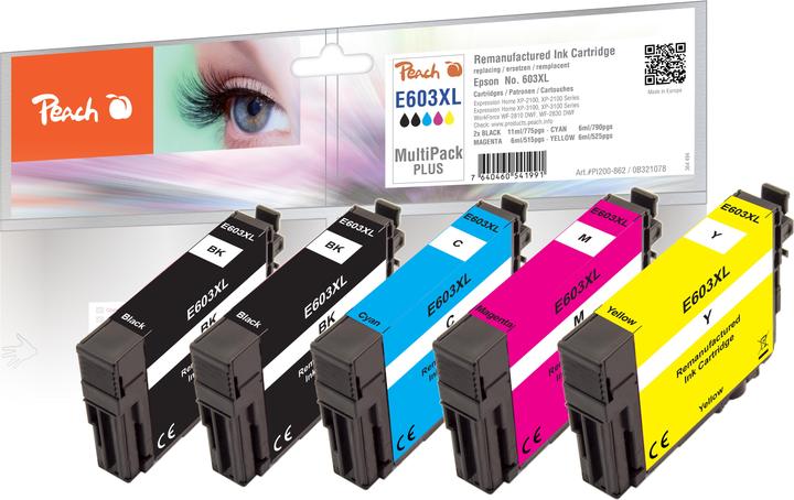 Produktbild Peach No. 603XL, PEA, Multi-Pack-Plus, FW (C, M, Y)