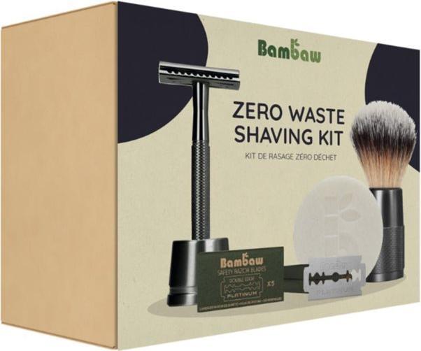 Image du produit Bam Baw Set de rasage cadeau Bambaw noir 4 pièces