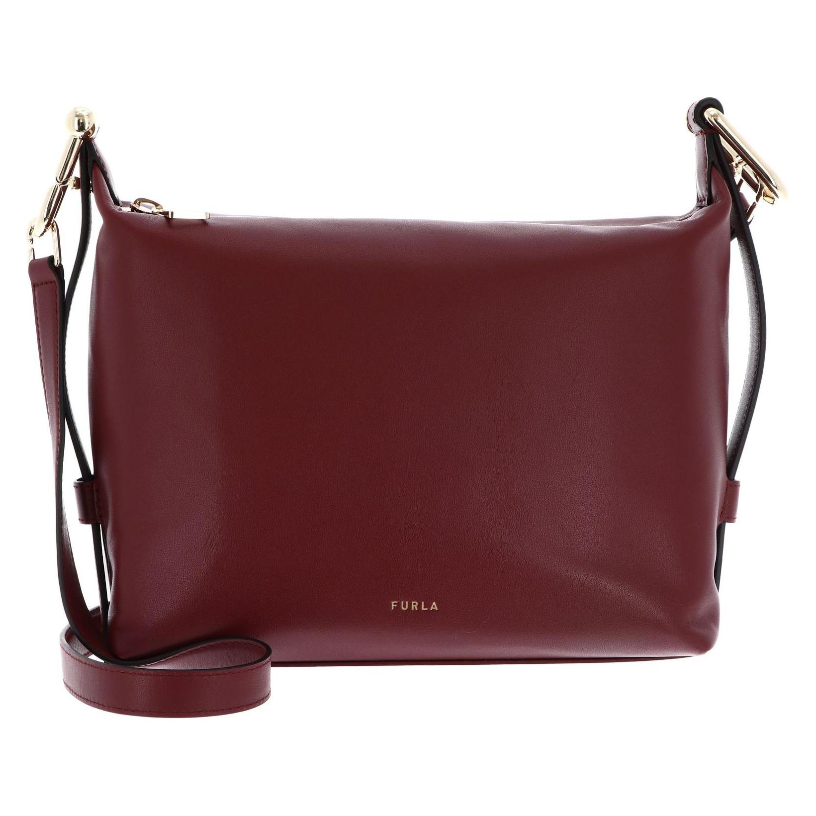Furla, Damen, Handtasche, Vitello Claris Lux Tonie Hobo Bag, Rot