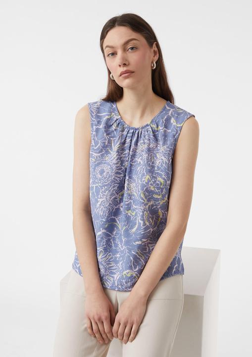 Produktbild Comma Bluse Strukturiertes Blusentop mit Raffung (44)
