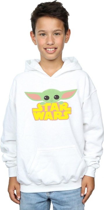 Immagine prodotto Star Wars The Mandalorian The Child And Logo Felpa con Cappuccio Ragazzi (116)
