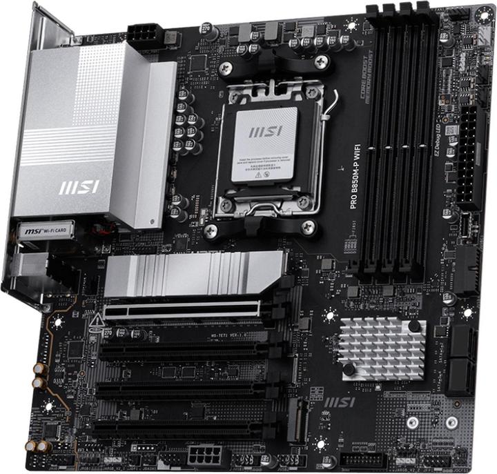Actual product image MSI Pro B850M-P Wifi (B850,AM5,mATX,DDR5) (AM5, AMD B850, mATX)