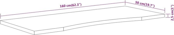 Image du produit vidaXL Schreibtischplatte (160 x 50 cm)