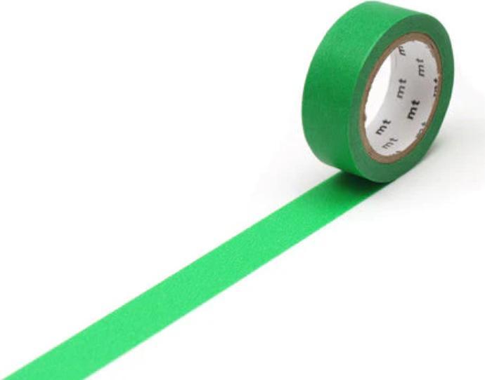 MT Klebeband Washi Masking Tape Basic Grün 15mmx7m (15 mm)