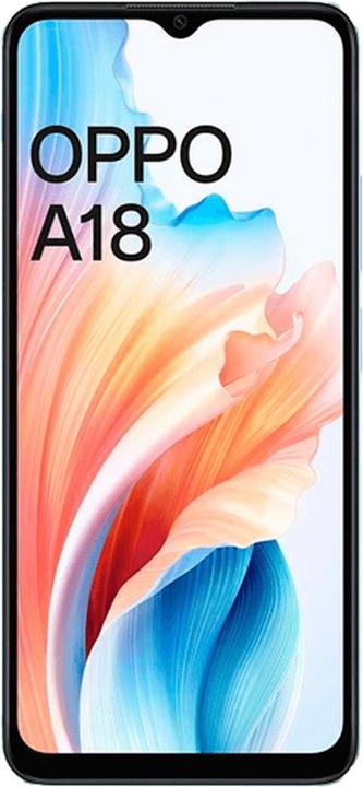 Actual product image OPPO A18 (128 GB, Glowing blue, 6.56", Dual SIM, 4G)