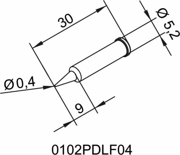 Produktbild Lötspitze 0,4mm bleistiftspitz (Ersatzteil)