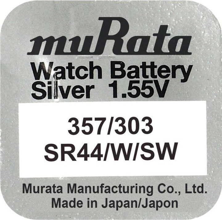 Produktbild Murata Knopfzelle Silberoxid n 303 (10 Stk., 160 mAh)