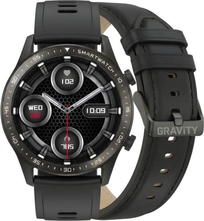 Actual product image Gravity Smartwatch Czarny 2 Paski GT10-3 (46 mm)