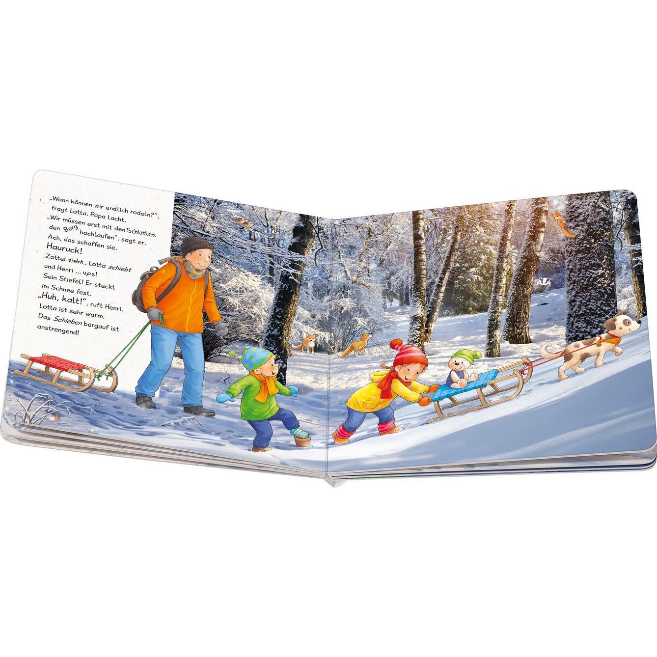 Thumbnail - Lotta entdeckt die Welt: Im Winter, Kinderbücher von Sandra Grimm, Katja Senner