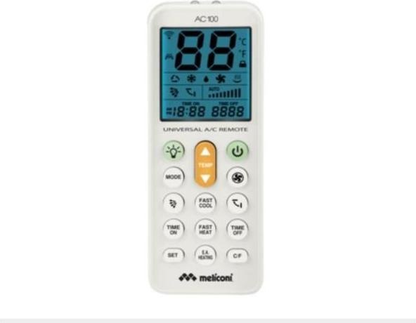 Immagine prodotto Meliconi AC 100 telecomando RF Wireless Aria condizionata Pulsanti (Telecomando universale)