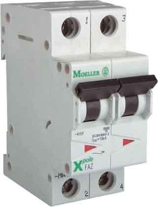 Actual product image Eaton MCB, 16A, C-type, 1Pole+N, 15kA
