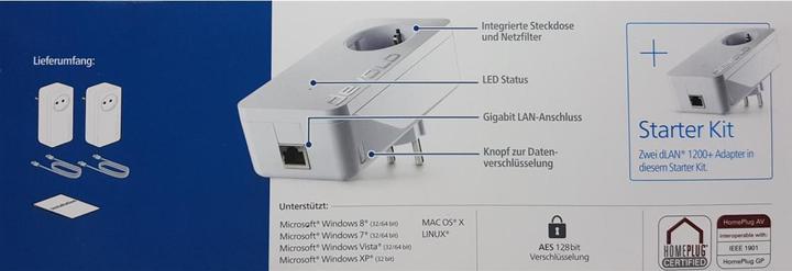 Actual product image Devolo dLAN 1200+ Starter Kit (1200 Mbit/s)