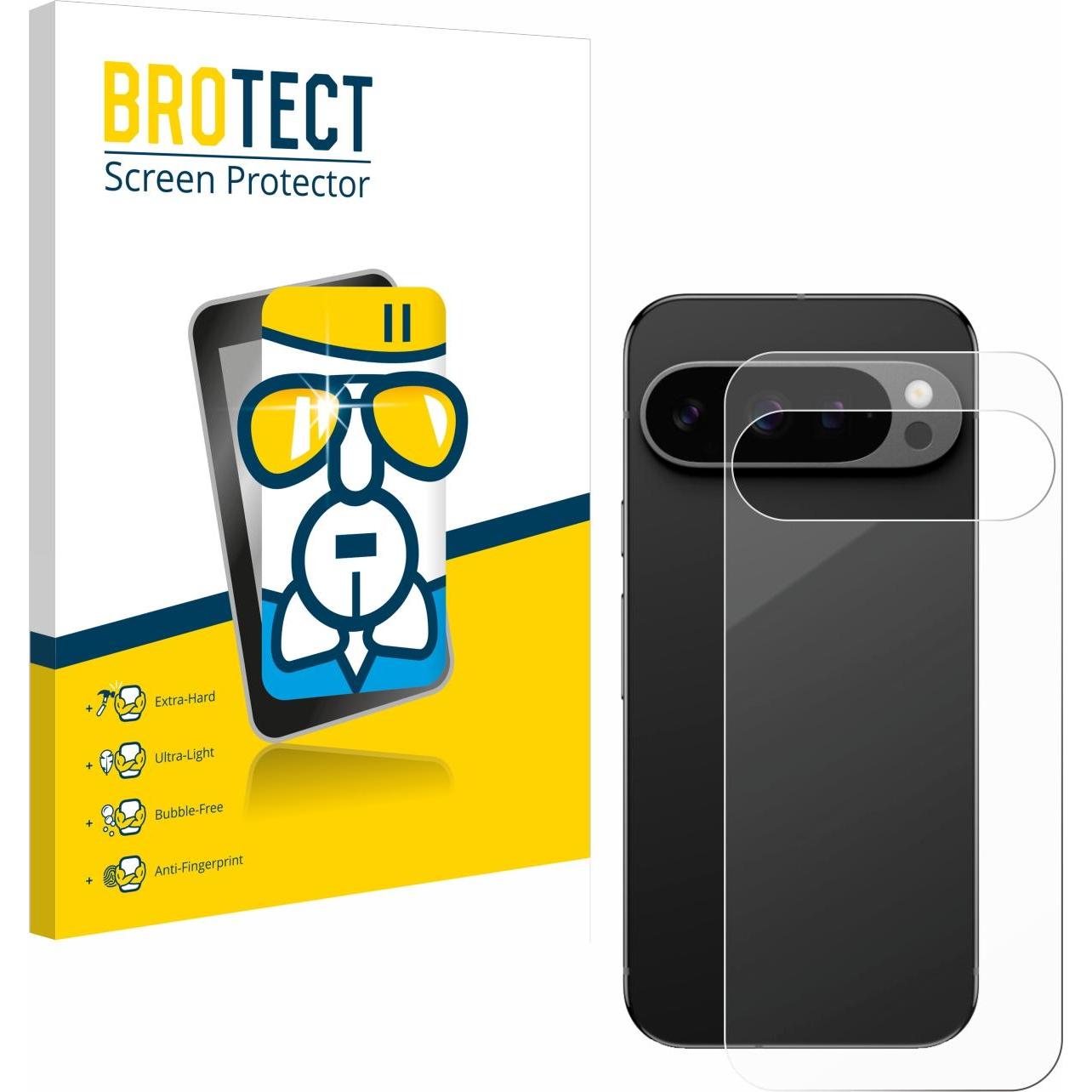 BROTECT Schutzglas Schutzfolie Glas Folie Displayschutz klar (1 Stück, Google Pixel 9 Pro), Smartphone Schutzfolie, Tran...