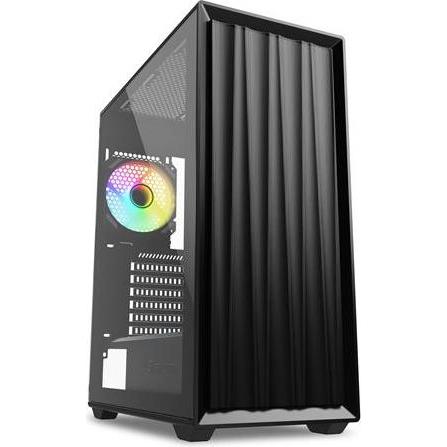 Sharkoon VK3 RGB ATX Black (schwarz) (mATX, ATX, Mini-ATX), PC Gehäuse, Schwarz
