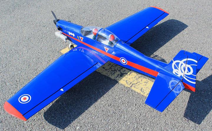 Produktbild Seagull Models ( SG-Models ) Pilatus PC-9 "UK-Airforce" 10cc blau/rot