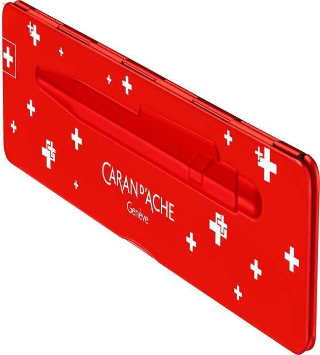 Image du produit Caran d'Ache 849 Totally Swiss mit Etui (Blanc, Rouge, 1 x)